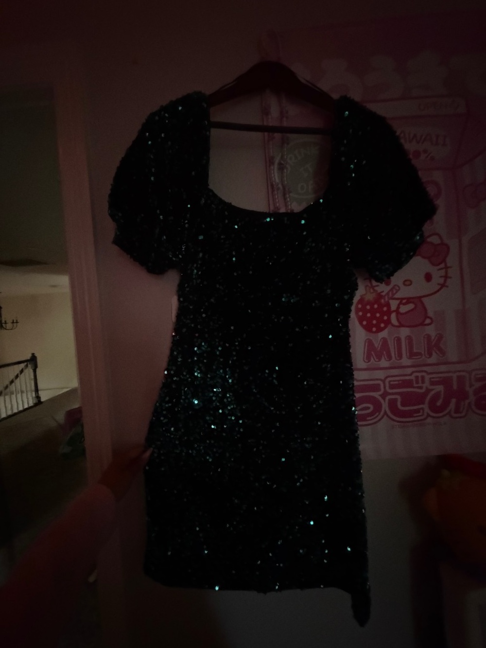 Altered state green/black party dress